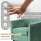 Ergonomic Armrest Barrel Chair with Ottoman and Velvet Padded Seat for Living Room
